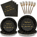 Geyoga 96 Pcs We Appreciate You Decoration Set,Black and Gold,Thankful by Geyoga