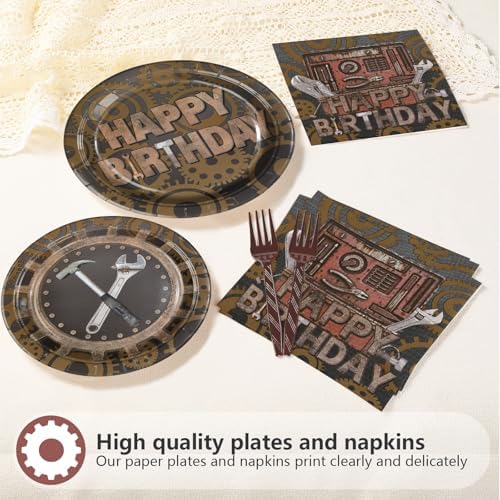 96Pcs Mechanic Tools Birthday Party Decorations, Serves 24 - Image 3