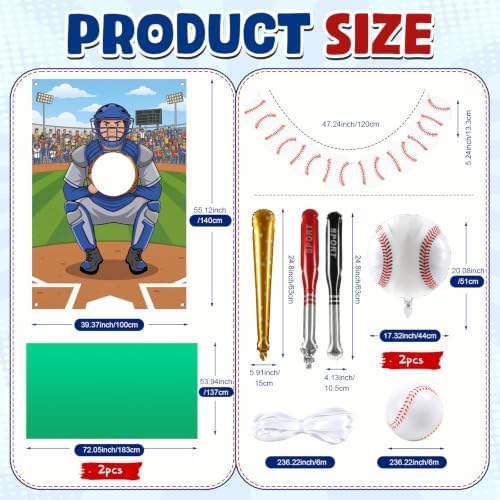 Mixweer Halloween Baseball Trunk or Treat Car Decorations Kits - Image 2