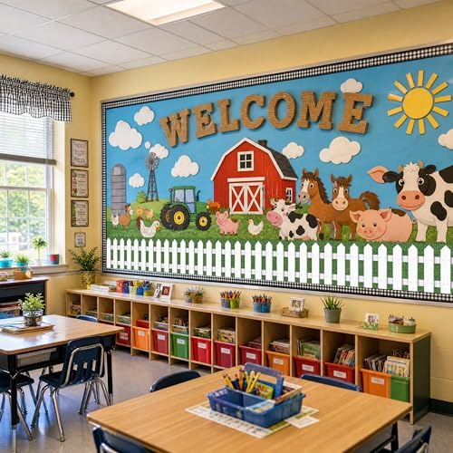 20Ft Picket Fence Bulletin Board Decoration, Back to School Decor Kit - Image 7