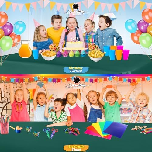 Grandipity Plastic Table Cloth Disposable 12 Pack 54” x 108” Rectangle - Image 4