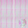 KatchOn Iridescent Pink Backdrop Curtain - 3.2x8 Ft, Pack of 2 Bridal Decor by KatchOn