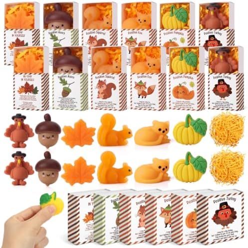 36 Sets Thanksgiving Positive Gifts Fall Party Favors Relief Trinkets by Wettarn