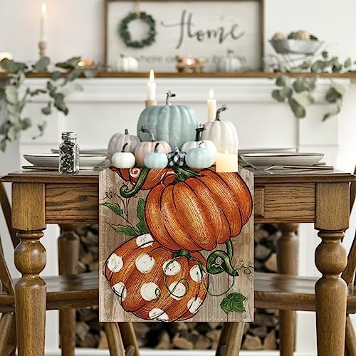Artoid Mode 210 GSM Fall Table Runner Home Party Decor 13x72 Inch - Image 2