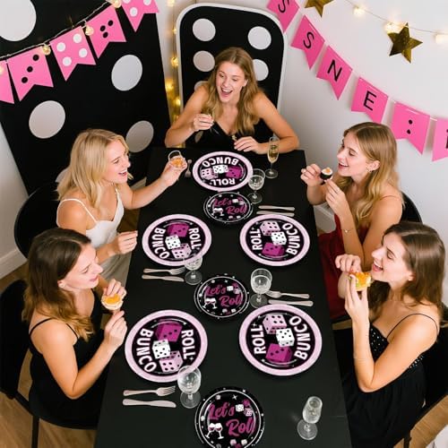 96Pcs Dice Party Supplies Card Game Birthday Decorations Serves 24 - Image 2
