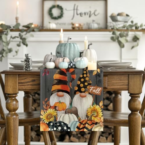 Artoid Mode 210 GSM Fall Table Runner Home Party Decor 13x36 Inch - Image 2