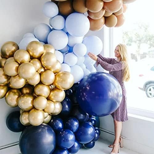 Voircoloria 130pcs Navy Blue Balloons Garland Arch Kit, 18 12 10 5 Inch - Image 4