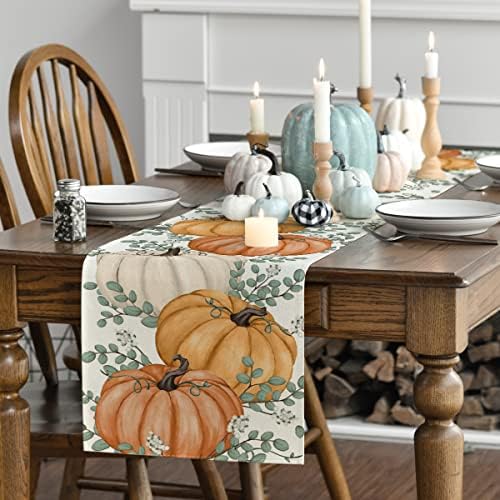 Artoid Mode 210 GSM Fall Table Runner Home Party Decor 13x90 Inch - Image 3