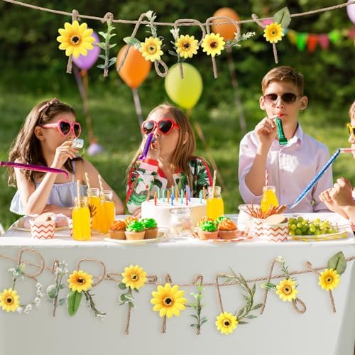 Norme 2 Pcs Fall Sunflower Birthday Party Decorations Banner - Image 6
