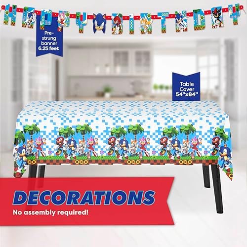 Sonic Birthday Party Decorations, Serves 16 Guests - Image 4