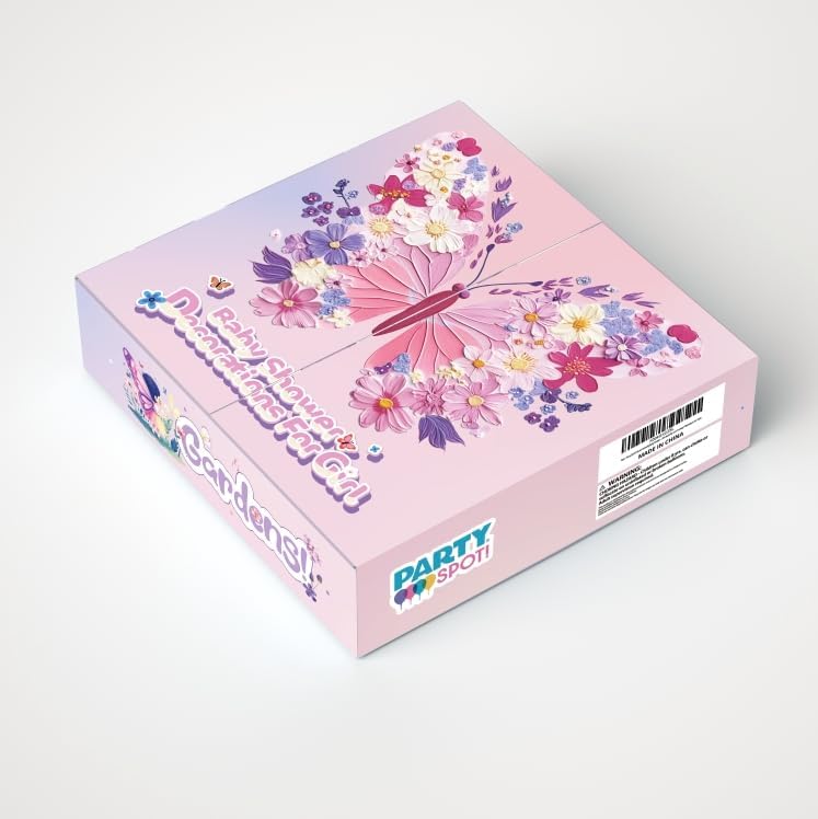 126 pcs Butterfly Baby Shower Decorations For Girl,4 pcs Butterfly Balloon Boxes,Floral,Butterfly Aluminum Foil Balloons,Flower,"A little butterfly is on the way","Mommy to be" Sash - Image 5