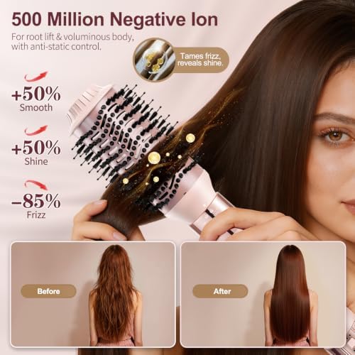 HIPPIH Blow Dryer Brush Set - 5 in 1 Hair Styler, 110,000 RPM Hot Air Brush - Image 2