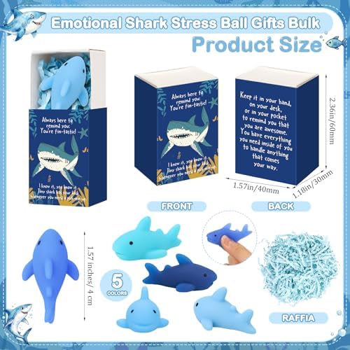 24 Sets Shark Appreciation Gifts Positive Remind Party Favors - Image 2