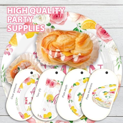 96Pcs Lemon Baby Shower Party Decorations, Serves 24 - Image 6