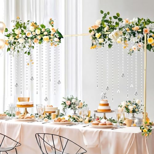 24 Pcs 13 Inch Clear Acrylic Crystal Garland Strands by Unknown