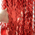 4 Pack Red Streamers Party Decorations - 3.3x6.6ft Foil Curtain Background for Birthday Decorations | Wedding | Halloween | Christmas Party Decoration | Red Tinsel Backdrop by KEEUH