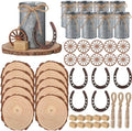 50 Pcs Western Party Decorations, Wagon Wheel Hay Bale, Silver by Unknown