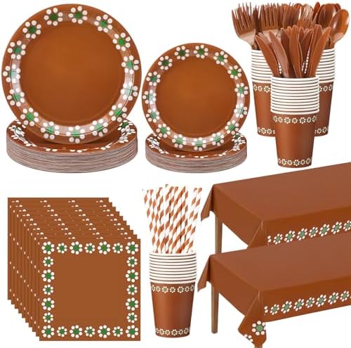 Vesici 452 Pcs Cielito Lindo Party Decorations Tableware Set, Serves 50 by Vesici