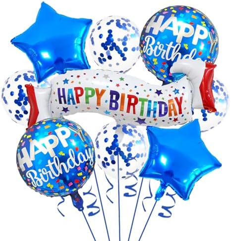 Birthday Decoration Set Colorful Happy Birthday Banner Balloon for Party Decorations and Party Supplies (Birthday H) by OSAMUHA