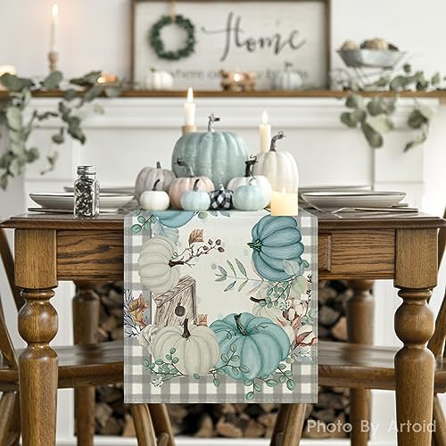 Artoid Mode 210 GSM Fall Table Runner Home Party Decor 13x72 Inch - Image 2