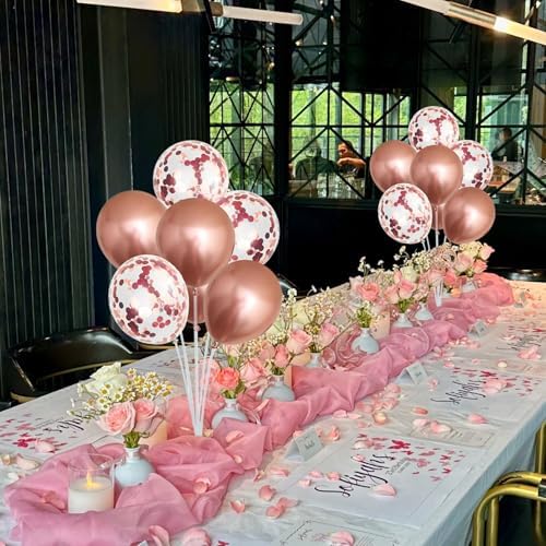 Balloon Stand Kit For Table - 8 Sets Balloon Sticks with Base For Birthday Graduation Party Decorations - Image 3