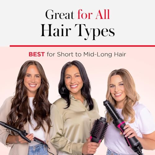 REVLON 1100 Watt 3 Heat 2 Speed Pro Collection One Step Ionic Hair Dryer and Volumizer - Image 7