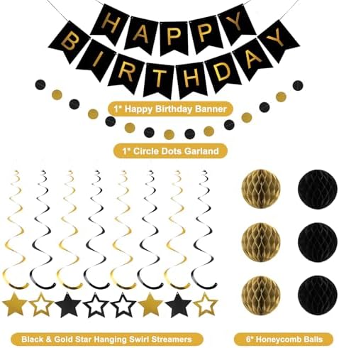 meowtastic Birthday Decorations Happy Birthday Banner with Honeycomb Balls - Image 6