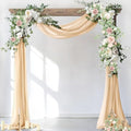 Wedding Arch Draping Fabric Sheer Chiffon Curtain Drape Wedding Party Decor by Socomi