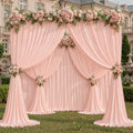 50x10ft Blush Pink Backdrop Curtain Panels for Parties - Wrinkle Free Polyester Photo Curtain Backdrop Wedding Back Drop Fabric Drapes for Party Decorations Background for Photography by WishCare