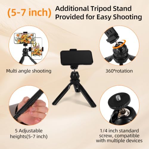 Light Box with Tripod Stand, 16"x16"Upgraded LightBox with 3 Stepless Dimming Light Boards (CRI ≥95) 189 Light Beads, Shooting Tent kit with 6 PVC Backdrops.Photo Studio Light Box for Photography - Image 4