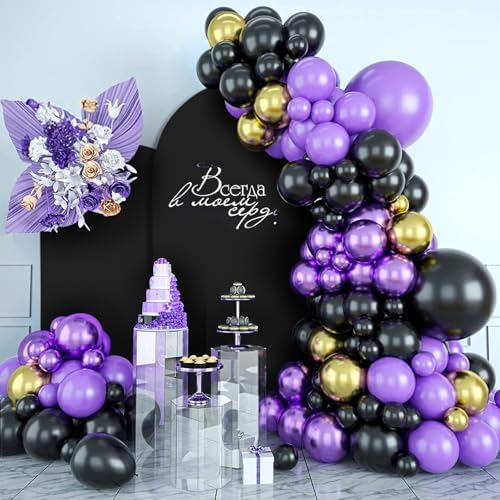 SuuWoee Wedding Arch Backdrop Stand Set of 2 With Black Cover (7.2FT+6FT) - Image 7
