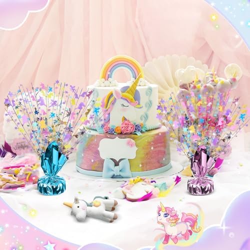 3 Pcs Unicorn Table Decorations Rainbow Table Centerpieces - Image 3