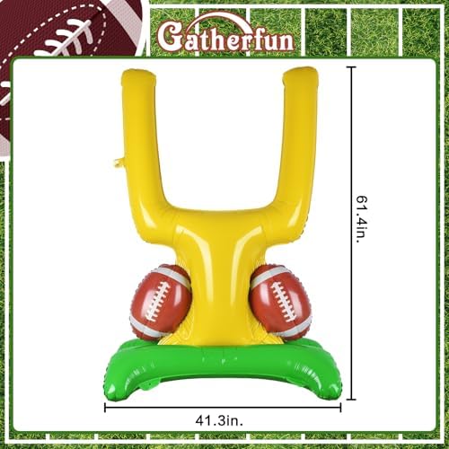 Football Party Supplies Kit - Goal Post Balloon Set for Football Birthday,Tailgate Celebrations & Decorations - Image 2