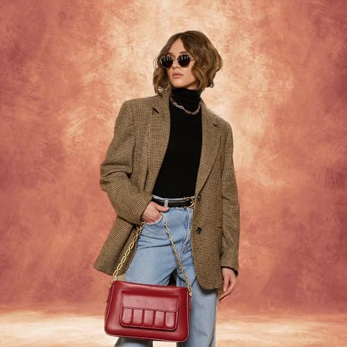 Abstract Photography Backdrop for Photoshoot 8x10ft,Brick Red,No Stand - Image 5