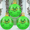 3 Pcs 23.6 Inch Large Inflatable Christmas Balls Green PVC Inflatable Christmas Decorated Ball Outdoor Decorations for Xmas Tree Holiday Parties Decor by Denylopro