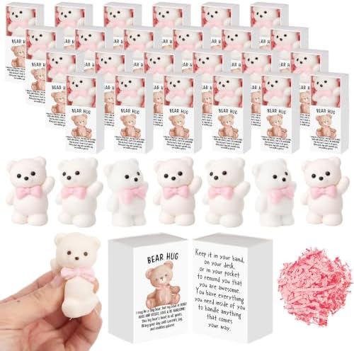 72 Sets Bear with Pink Bow Gifts Coquette Party Favors by Wettarn