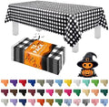Grandipity Plastic Table Cloth Disposable 12 Pack 54” x 108” Rectangle by Grandipity