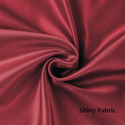 Burgundy Chair Sashes 50 Pack, Dark Red Marroon Satin Chair Ribbons for Party Wedding, Universal Chairs Ties Knots for Folding Chairs Decor - Image 4