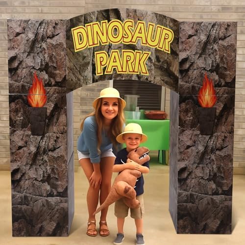 Bucherry 7 Pcs Dinosaur Party Decor Cardboard Jurassic Trunk or Treat Kit - Image 6