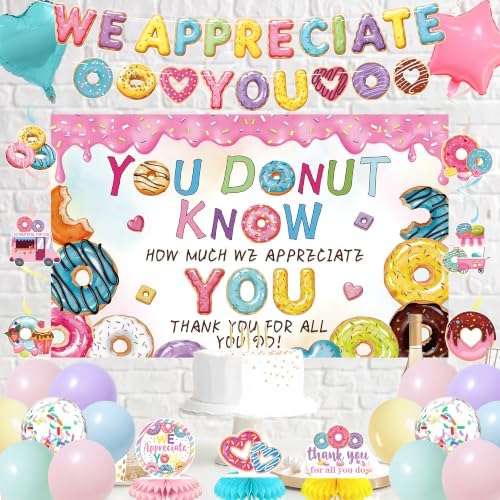 Vlipoeasn You Donut Know How Much We Appreciate You Party Decorations - Image 4