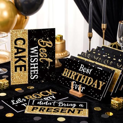 Beeveer 24 Designs Birthday Photo Booth Props, Double Sided PVC Signs - Image 2