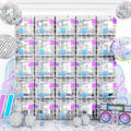 Disco Square Foil Balloon Wall,25Pcs Double Sided Foil Balloons by Adorely