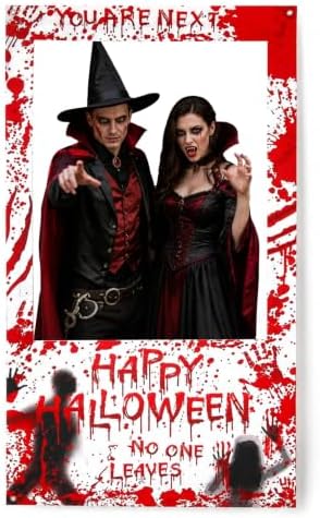 Halloween Photo Booth Props Frame 35 x 69 Large Halloween Picture Backdrop by Unknown