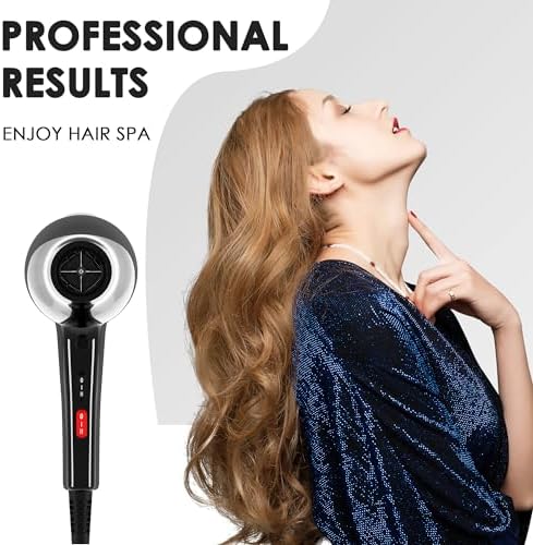 Hair Dryer, Professional Ionic Blow Dryer with Diffuser for Curly Hair,2400W Powerful Fast Drying Hairdryer Blowdryer for Women Men Home Salon Hair Styling,Constant Temp Low Noise - Image 2