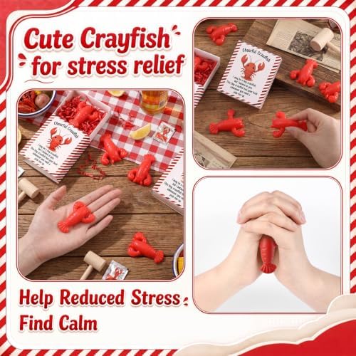 24 Sets Crawfish Positive Gifts Crawfish Boil Party Favors with Boxes - Image 3