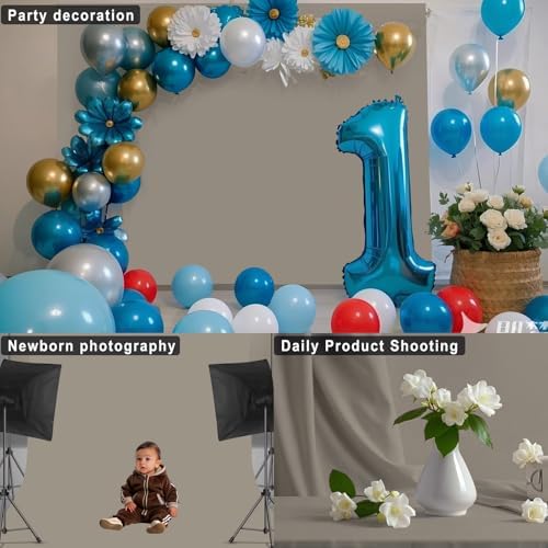 Grey Photography Backdrop for Photoshoot, Fabric, 7x10 FT - Image 5