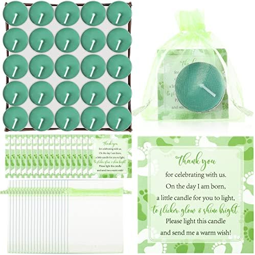 Geosar 50 Sets Baby Shower Party Favors,Green by Geosar