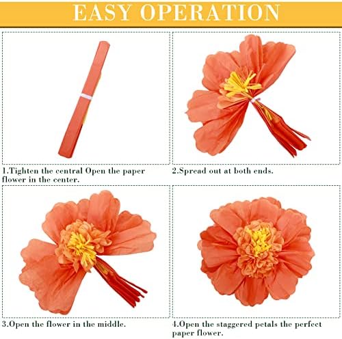 Canlierr 80 Pack Tropical Party Decorations Tissue Paper Hibiscus Palms Set - Image 3