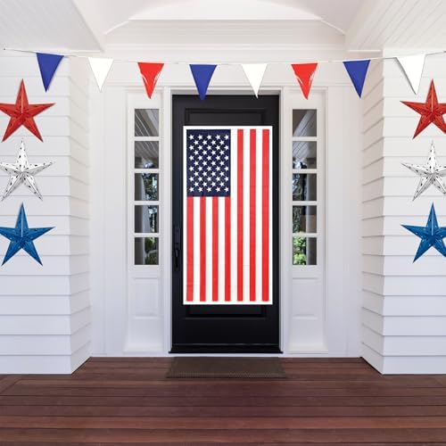 Beistle American Flag Door Cover, 30 by 5-Feet,Red/White/Blue - Image 5