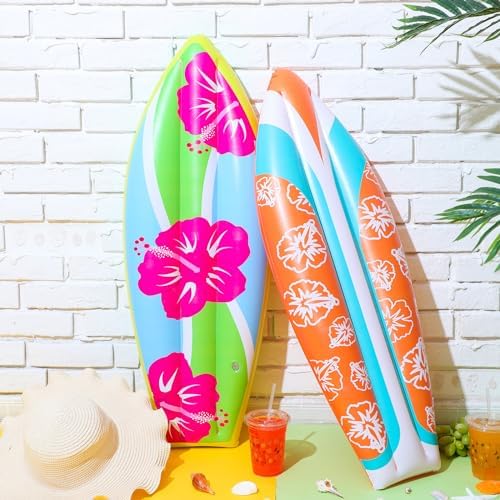 JellyArch 4 Pcs Inflatable Surf Board 36 Inch Inflatable Pool Floats - Image 2